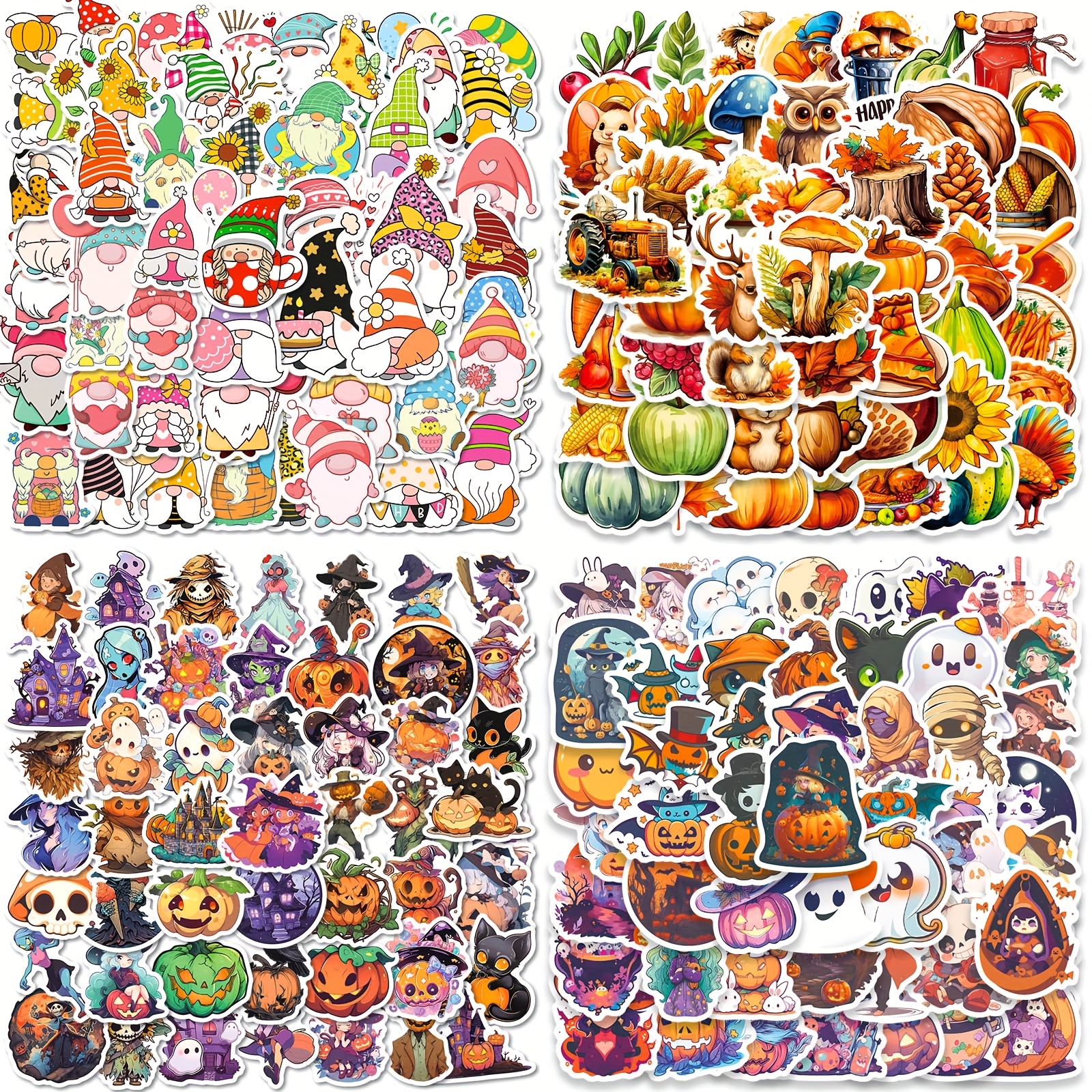 Halloween Christmas Thanksgiving Decor Stickers Book Crafts - Temu