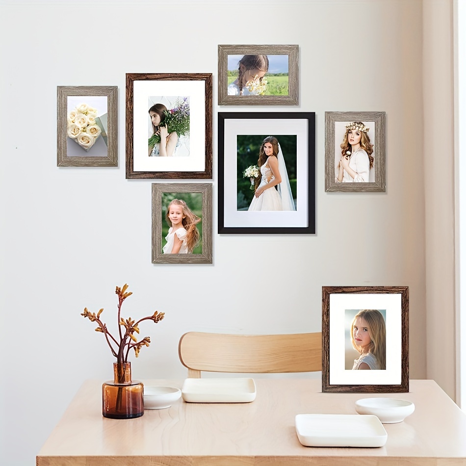 Integrated Black Plastic Photo Frame, 11*14 Collage Picture Frame With Five  Openings For Displaying 4x6 Pictures, Picture Frame Collage, Multi Picture  Frames For Wall Decor, - Temu