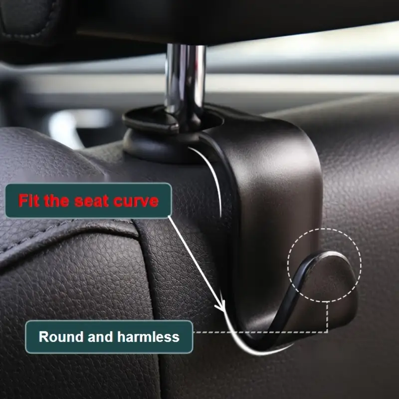 Car Hook Rear Seat Back Hook Auto Front Seat Headrest Hooks - Temu