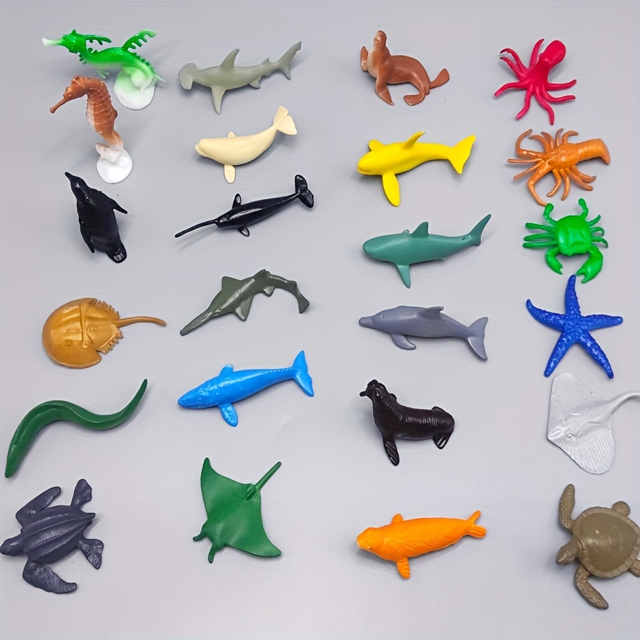 simulated animal boys fish toys kids lifelike animal model children  educational fish toy plastic sea animal model