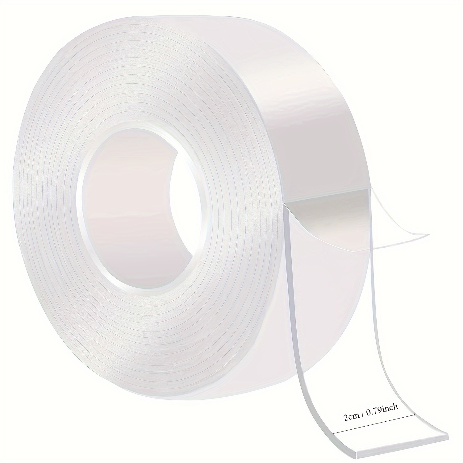 Double Sided Tape Heavy Duty, Extra Large Nano Double Sided Adhesive tape, Clear  Mounting Tape Picture Hanging Adhesive Strips,Removable Wall Tape Sticky  Poster Tape Decor Carpet Tape(9.85FT) 