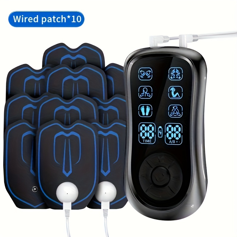 How to use AUVON Rechargeable TENS Unit Muscle Stimulator?, 16 Modes, 2x2 Electrode Pads