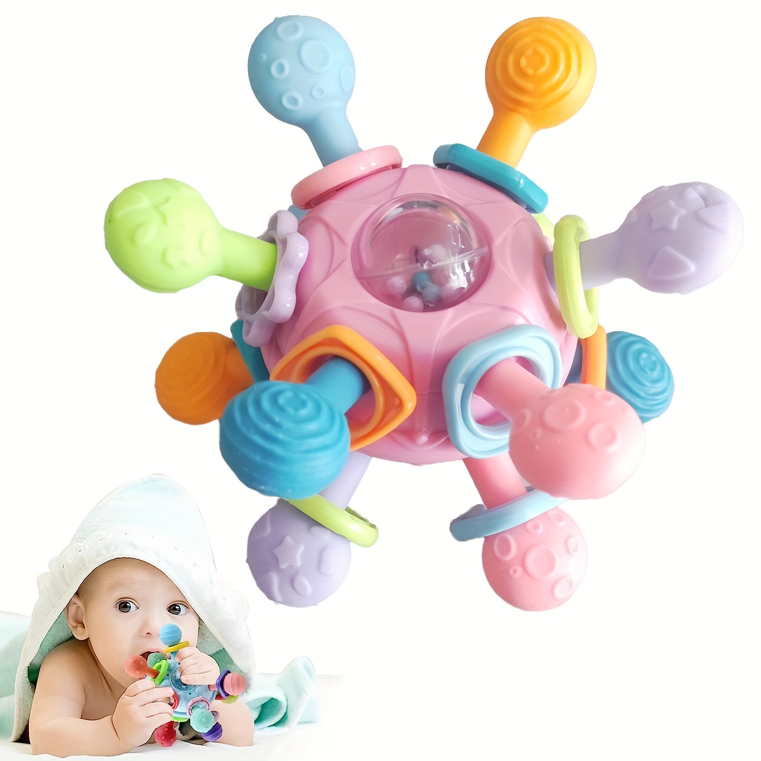 Baby Rattles 0-6 Months - 14 Pcs Baby Rattle Toys Set Infant Toys for 0-3  Months Baby Toys 3-6 Months Newborn Toys with Teething and Wrist Socks