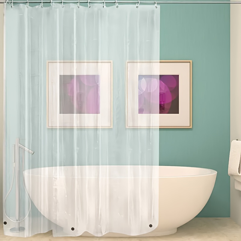 Waterproof PEVA Shower Curtain 71x71 Inches