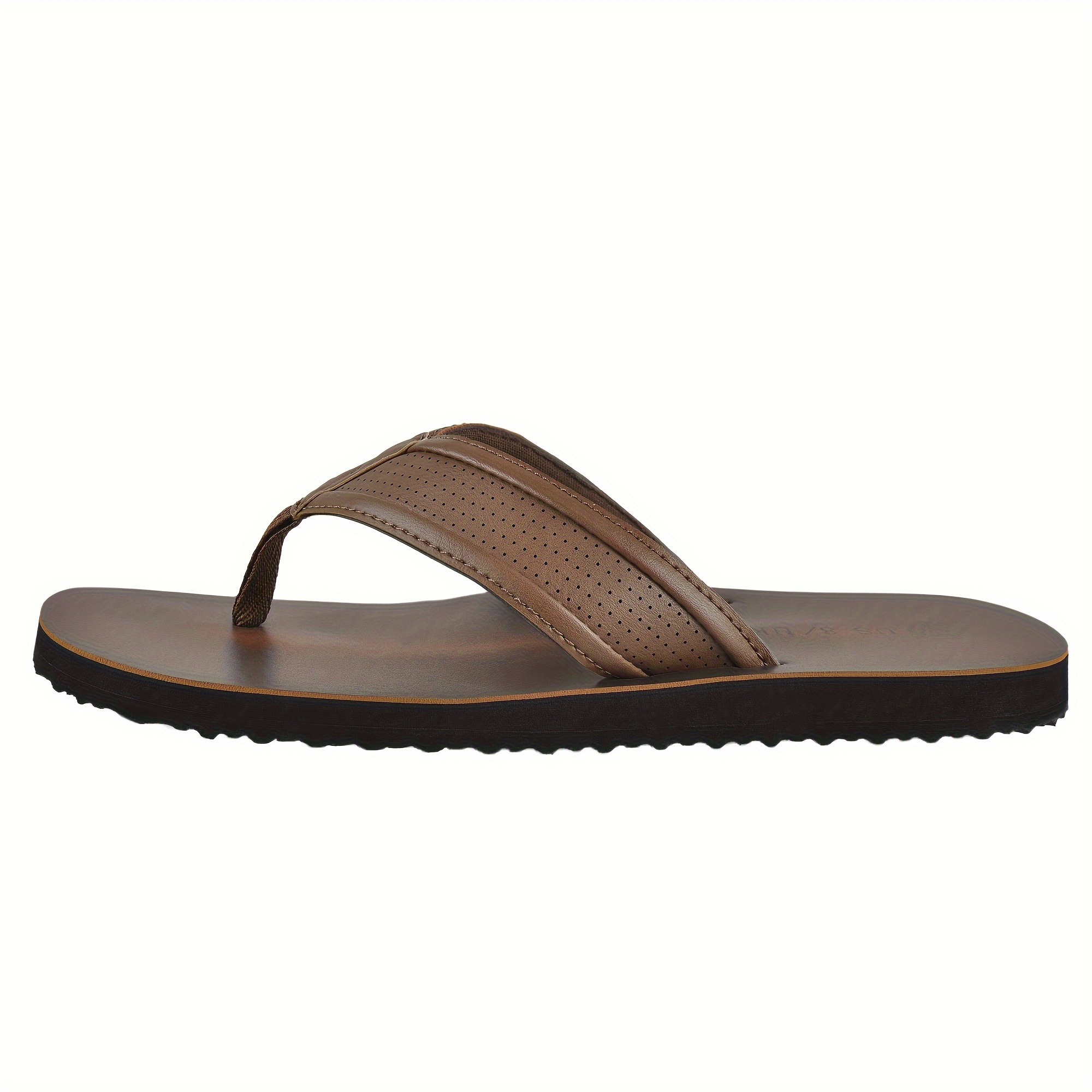 mens trendy non   flops stylish brown beach sandals with eva sole for   and durabilitysuitable for men women Product details 4