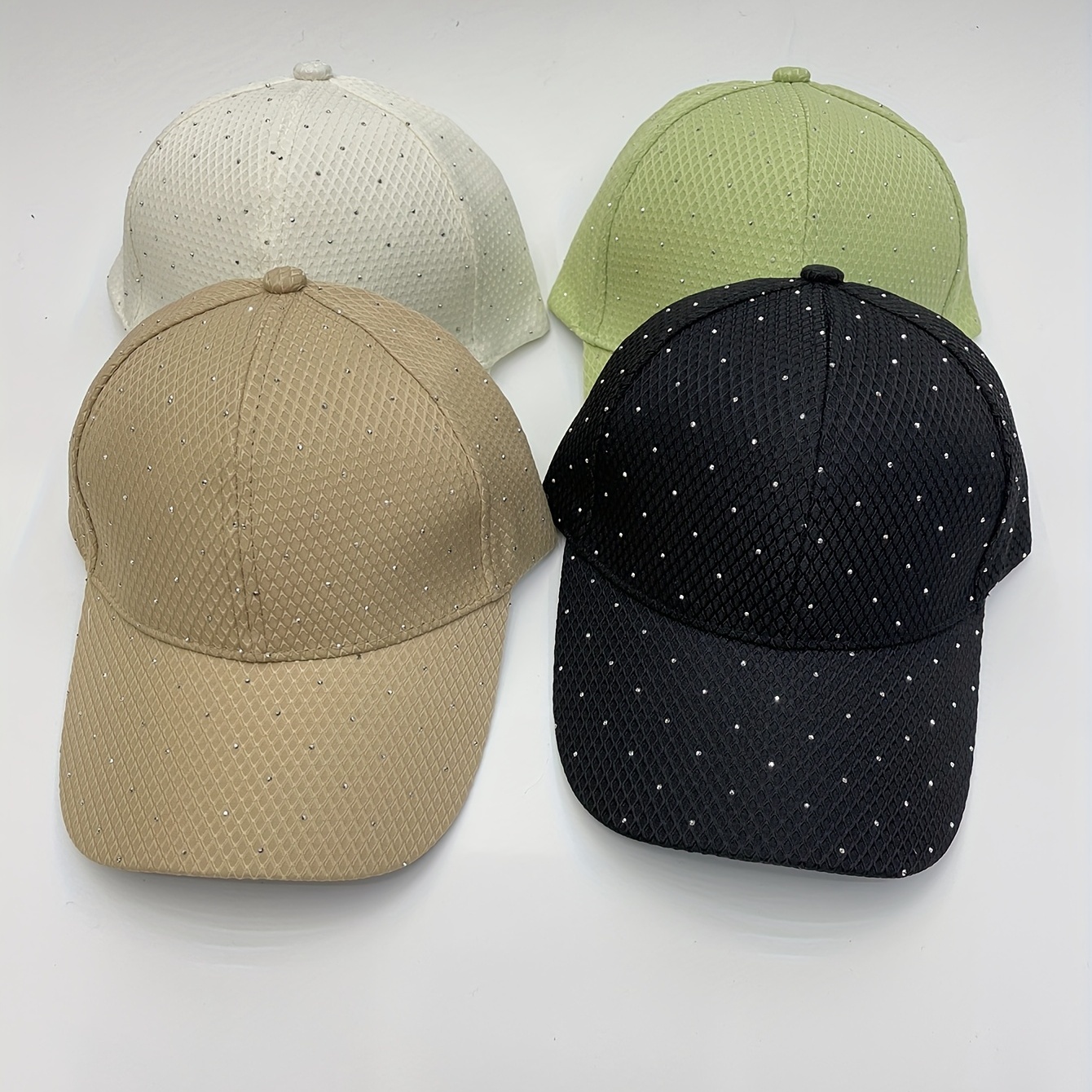 Rhinestone Decor Baseball Cap Lightweight Sun Hat