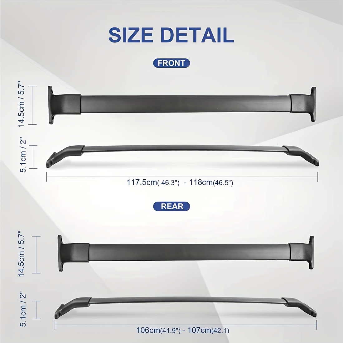 Roof rack cross bars and luggage carriers