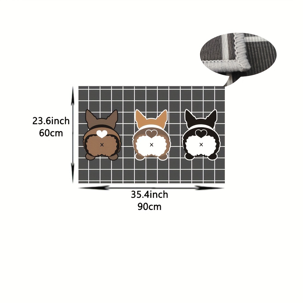 Dog Kitchen Floor Mat Soft Non-slip, Dirt-resistant Washable Mat