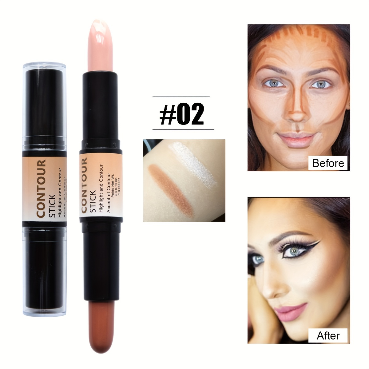  Evpct 2In1 Face Cream Contour Stick Makeup