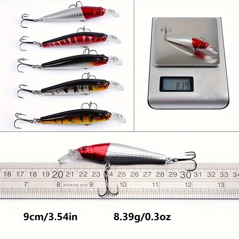 56pcs Lot Mixed Minnow Fishing Lures Crankbaits Popper Bass Baits Hooks  Tackle for sale online