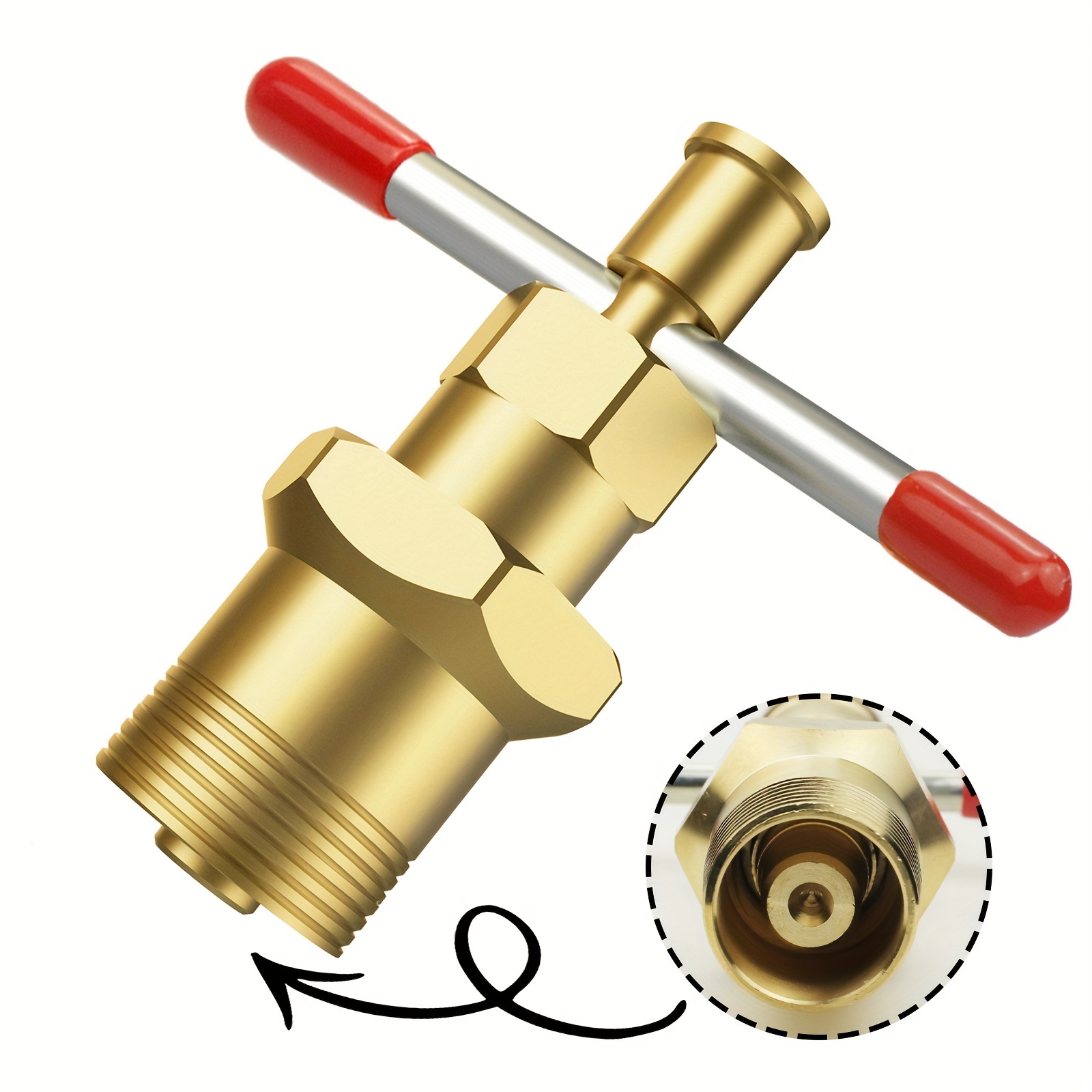 LIKEM 1/2\&3/4\ Olive Puller Remover Tool Solid Brass Copper