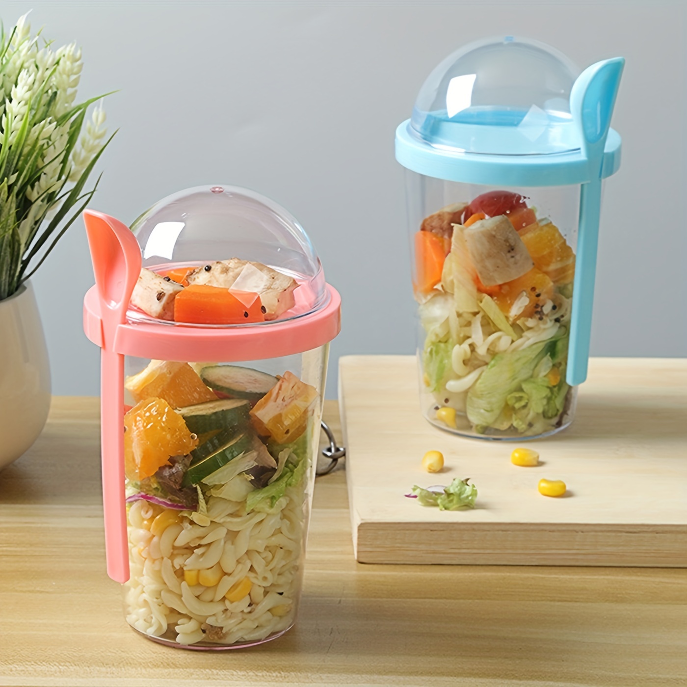 Multipurpose Glass Food Jars For Overnight Oats, Cereal, Milk