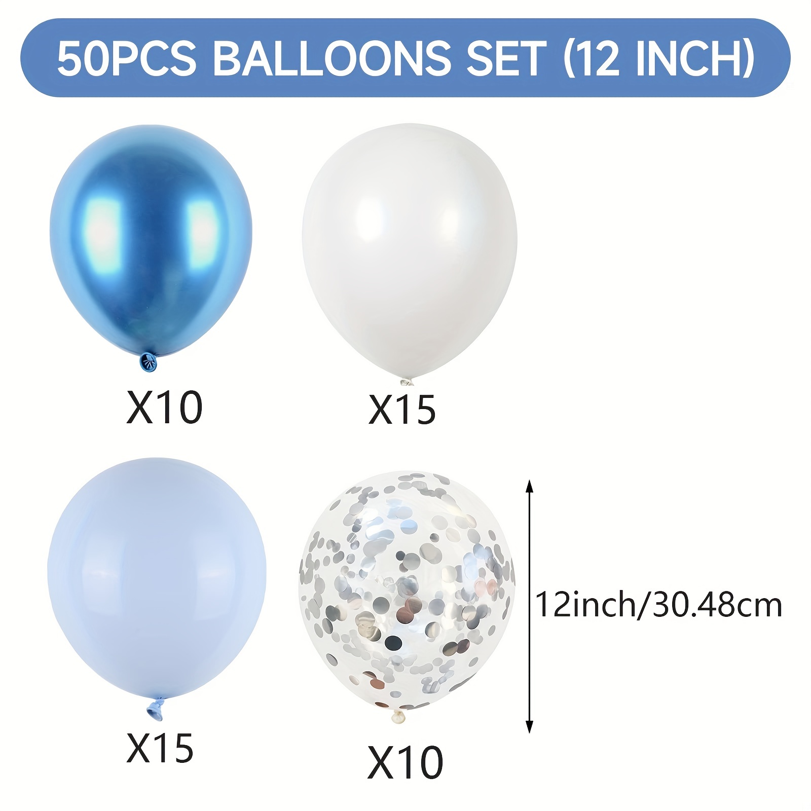 Disco Balloons — White Confetti Box