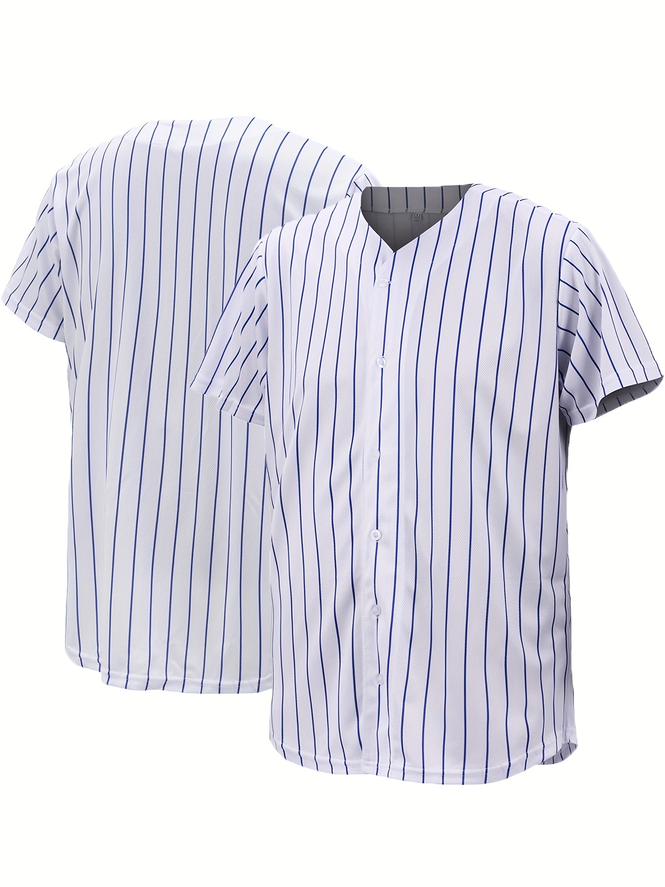 Mens Baseball JERSEY Polyester Plain TShirt Team Sport Button