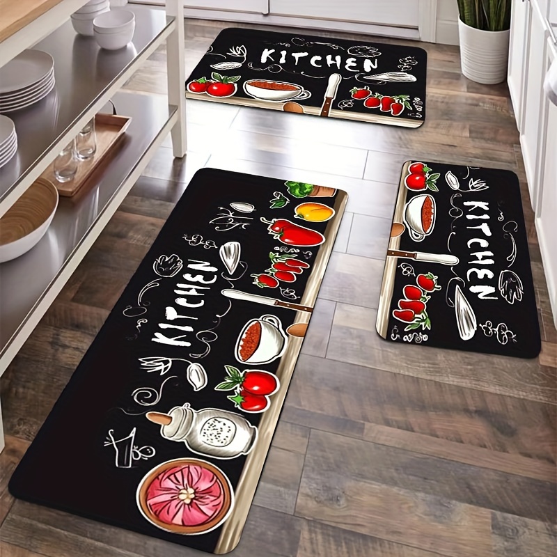 Kitchen Rugs And Mats, Non-slip Absorbent Mats For Kitchen Floor, Machine  Washable Kitchen Rugs - Temu