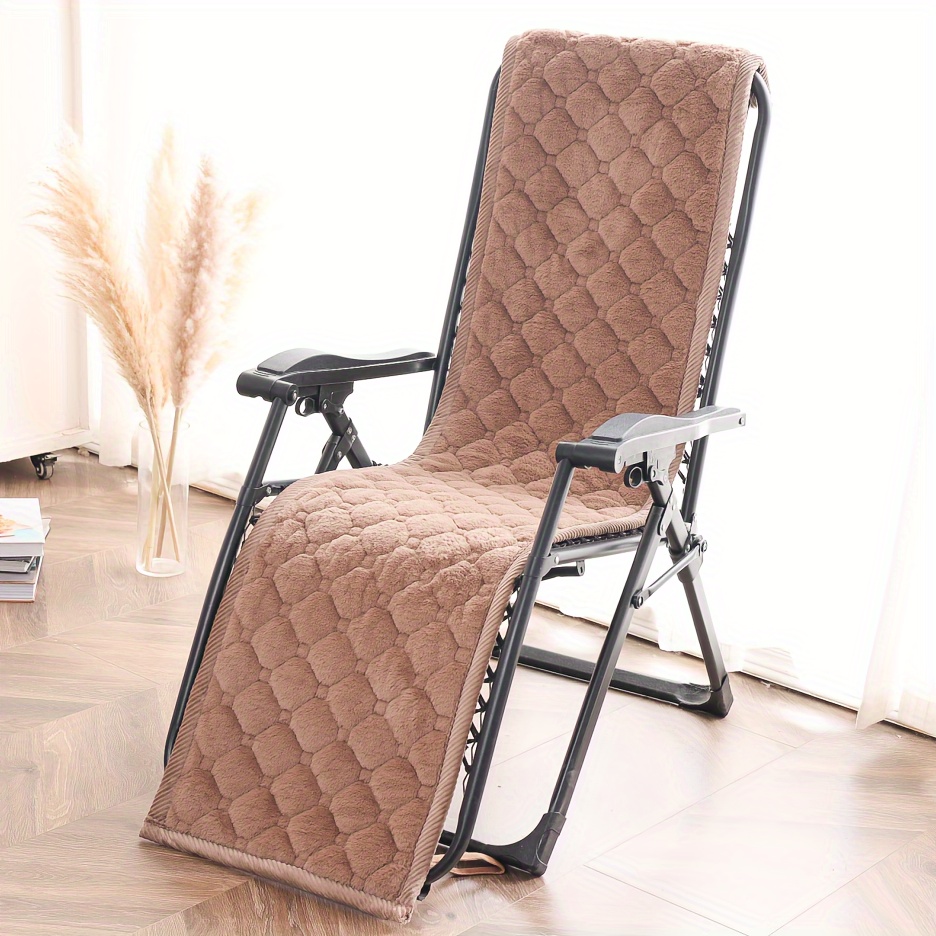 Thickened Foldable Rocking Long Chair Cushion Garden Balcony Lounge Seating  Sofa Tatami Mattress Home Decor