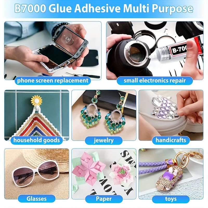 Pegamento Universal Adhesivo B-7000 Para Pegar Pantalla LCD Tactil Moviles  Tablets Industrial Joyas Ceramica DIY