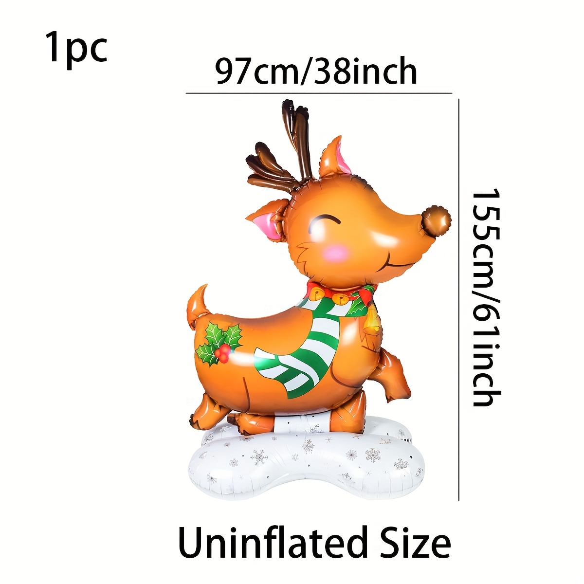 Inflatable Standing Christmas Aluminum Foil Balloon Snowman - Temu