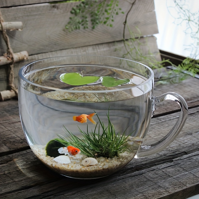 Upgrade Your Home Decor with this Stunning Thickened Transparent Fish Bowl!