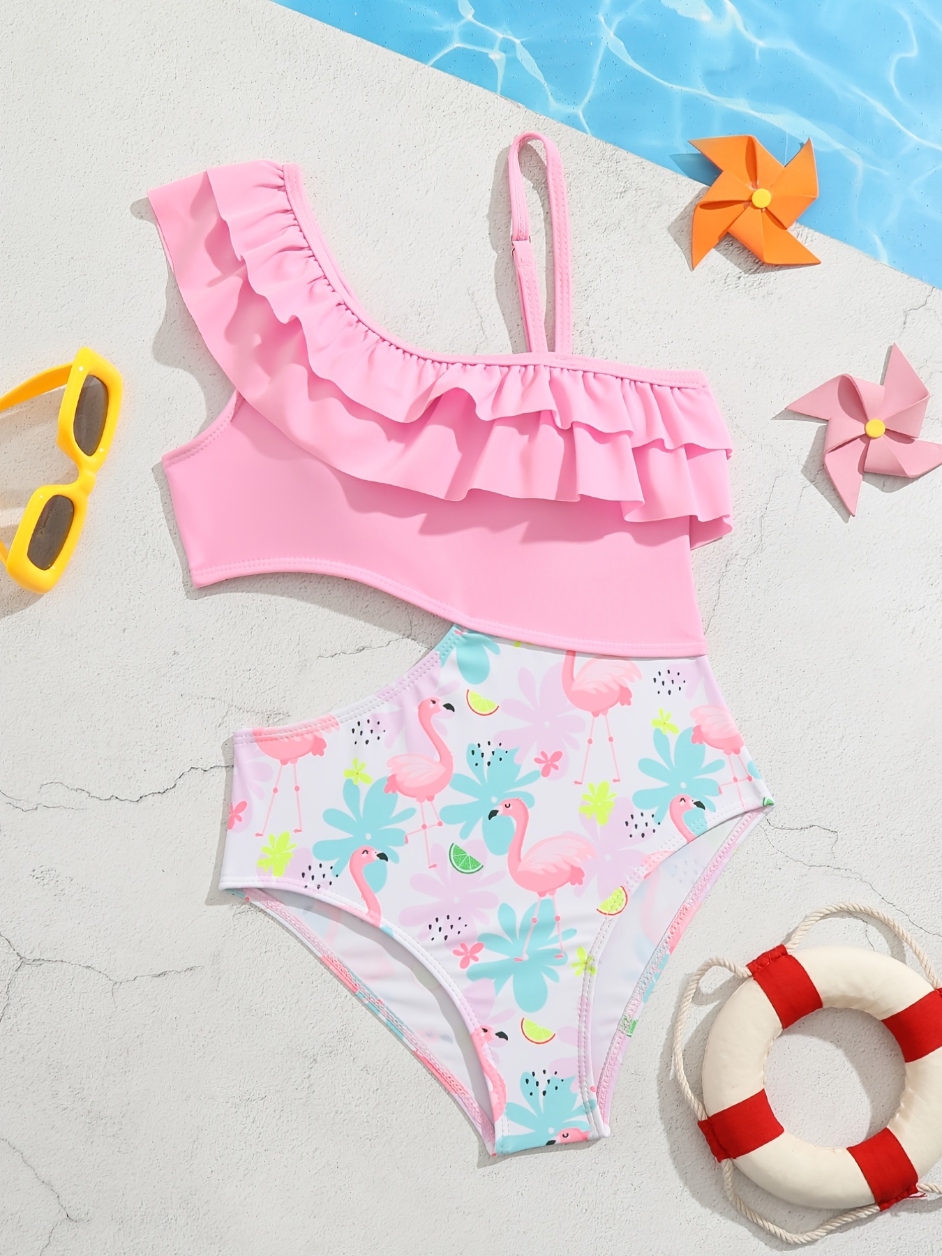  Baby Girls Mini Dress, Girl Cute Off Shoulder Leaf Print Bikini  Two Piece Swimsuit Bathing Suit Blue: Clothing, Shoes & Jewelry