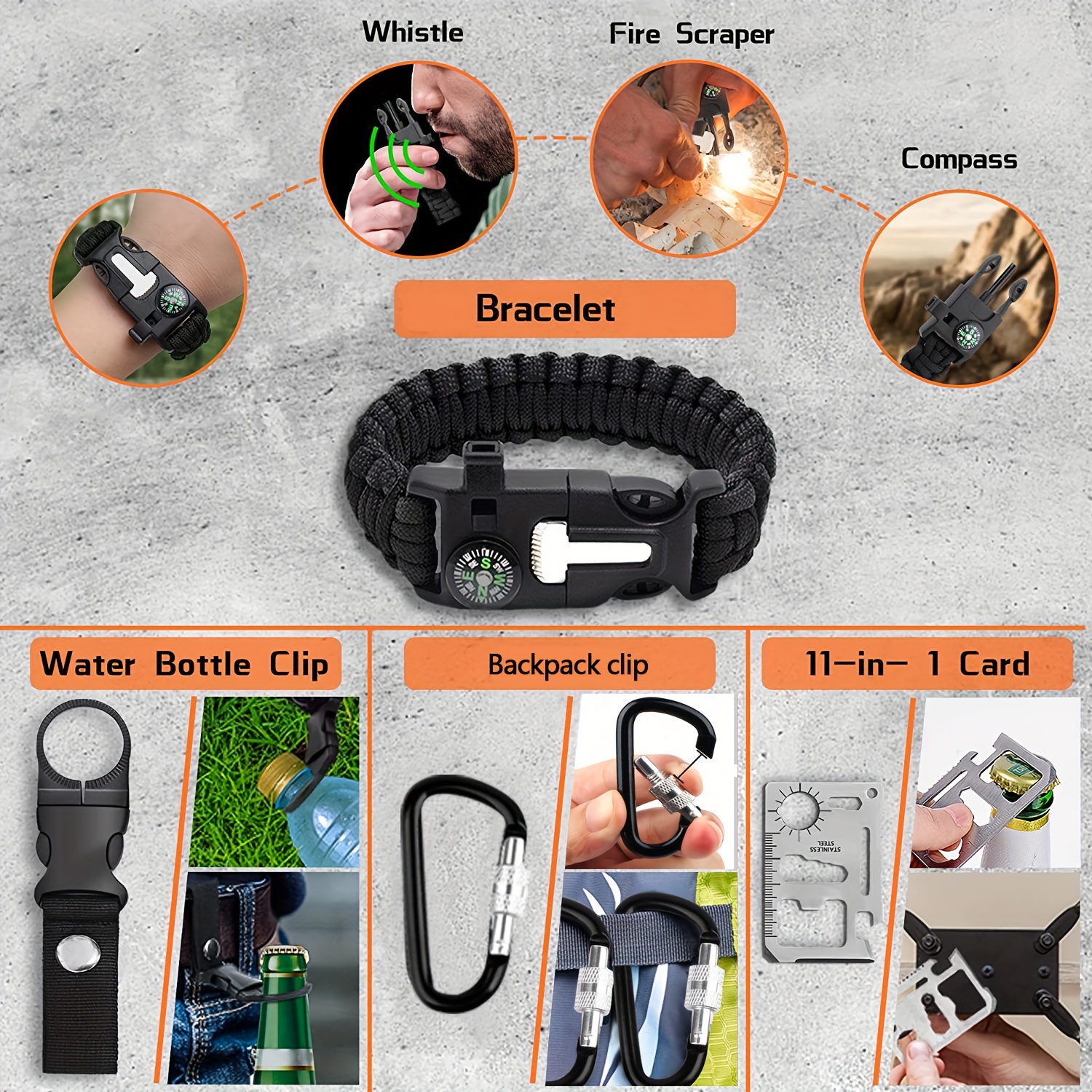 35 40 In 1 Survival Kit The Perfect Outdoor Gift For Dad Husband