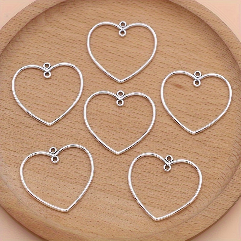 Heart charms for jewelry making