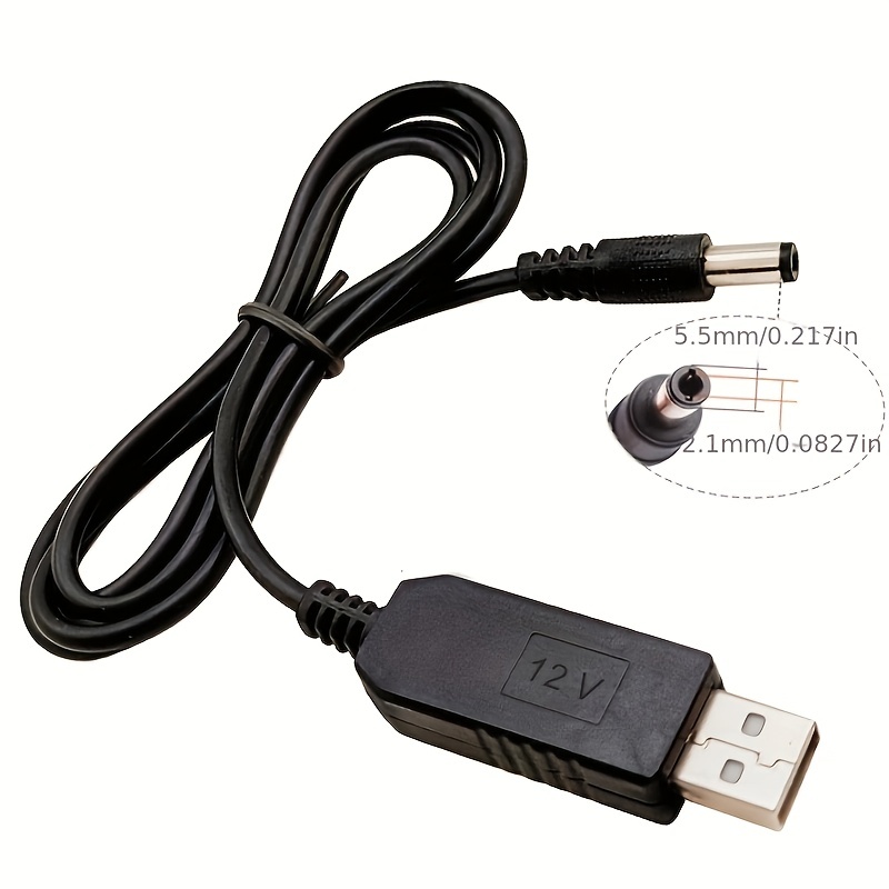 Câble adaptateur convertisseur USB, prise 5.5mm, pour routeur