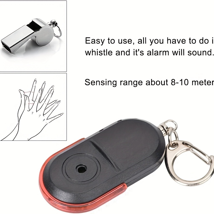 Localizzatore di sensori per cercatore di chiavi per auto Anti-smarrimento  di alta qualità trova chiavi smarrite portachiavi a catena fischietto  controllo del suono - AliExpress