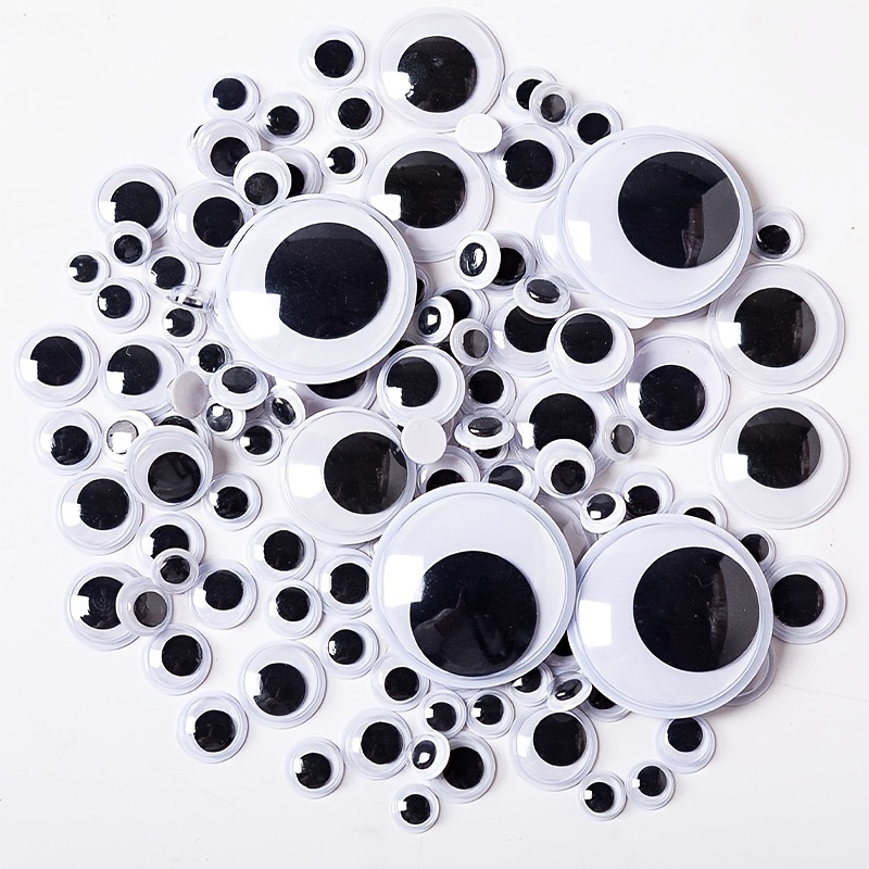 Black Googly Eyes Self Adhesive 7 Mixed Assorted Sizes To - Temu