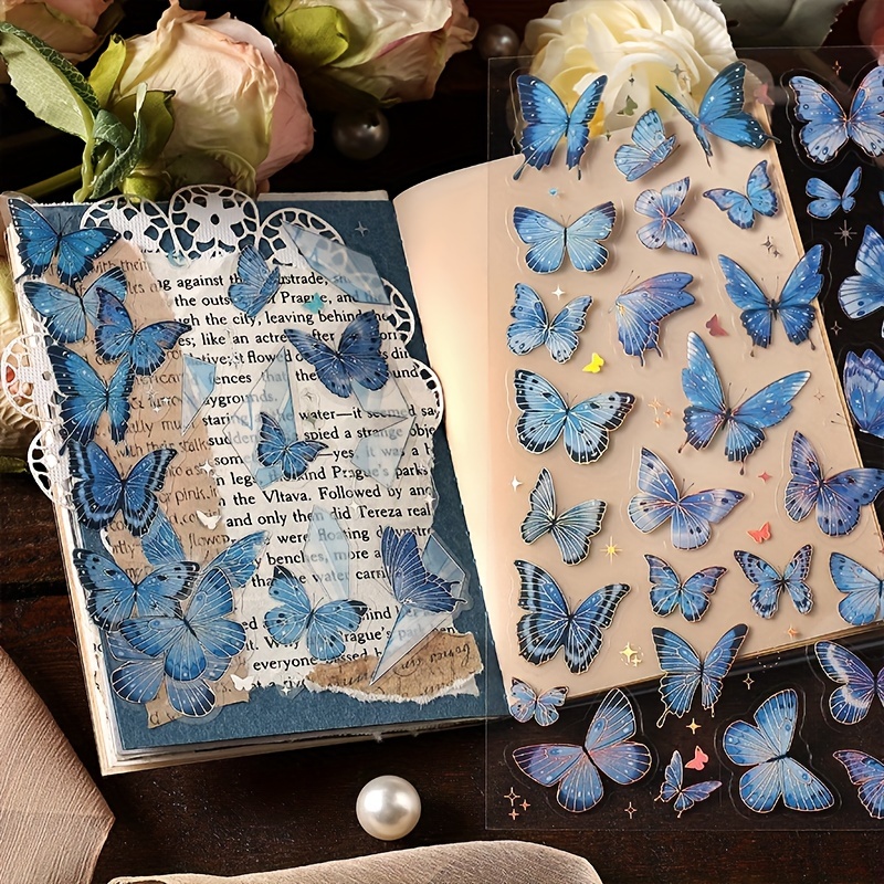 Pet aesthetic butterfly and floral Stickers