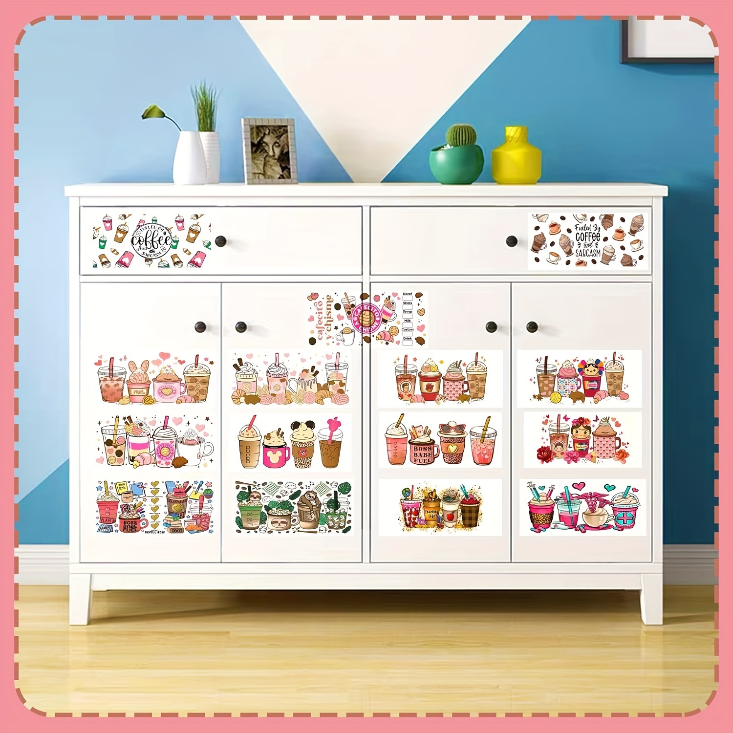 Glass Coffee Cup Stickers Washable Soccer Coffee Drinks Temu Philippines