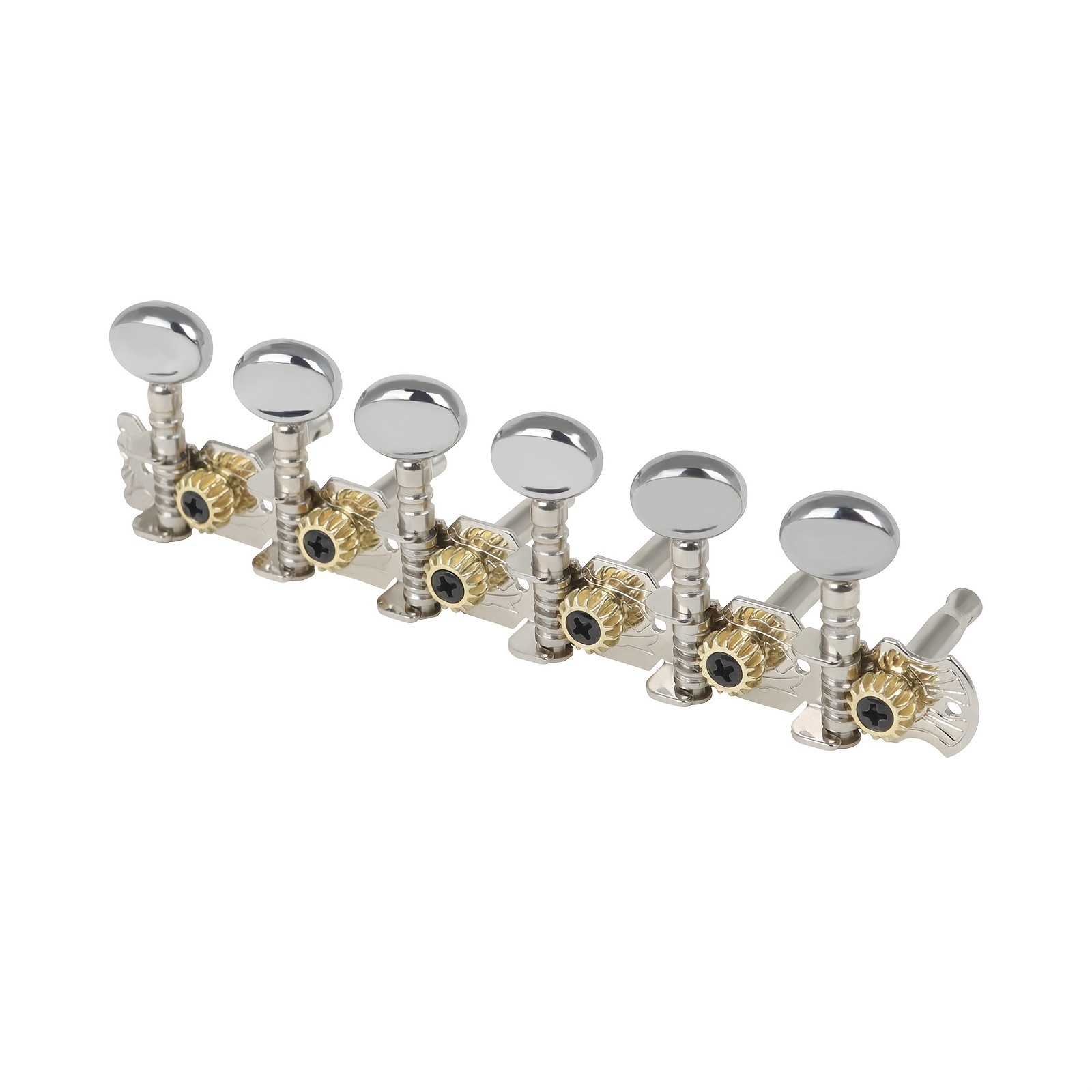 12-string Acoustic Guitar Tuning Pegs Tuners Key 6L 6R Round Machine Heads  Parts