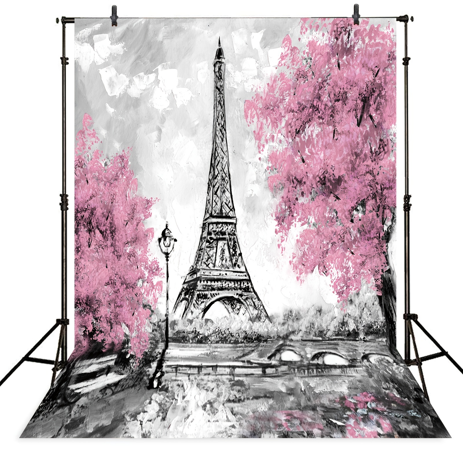  Use4 Take Me To Paris Eiffel Tower Polyester Backpack School  Travel Bag