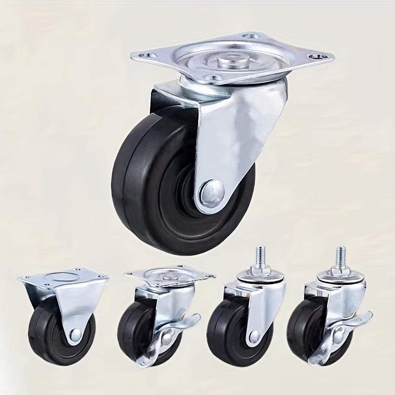 Industrial Mute Rubber Wheels Casters Spinner Wheels Cabinet - Temu