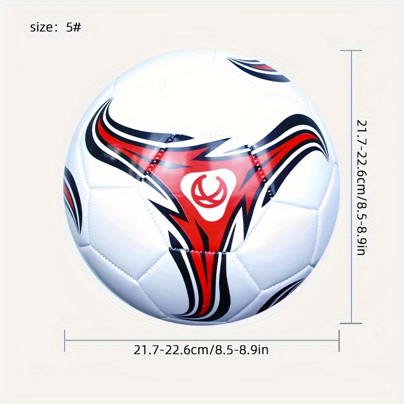 1pc durable soccer ball football perfect for training entertainment and competition christmas gift inflatable needles and mesh pockets