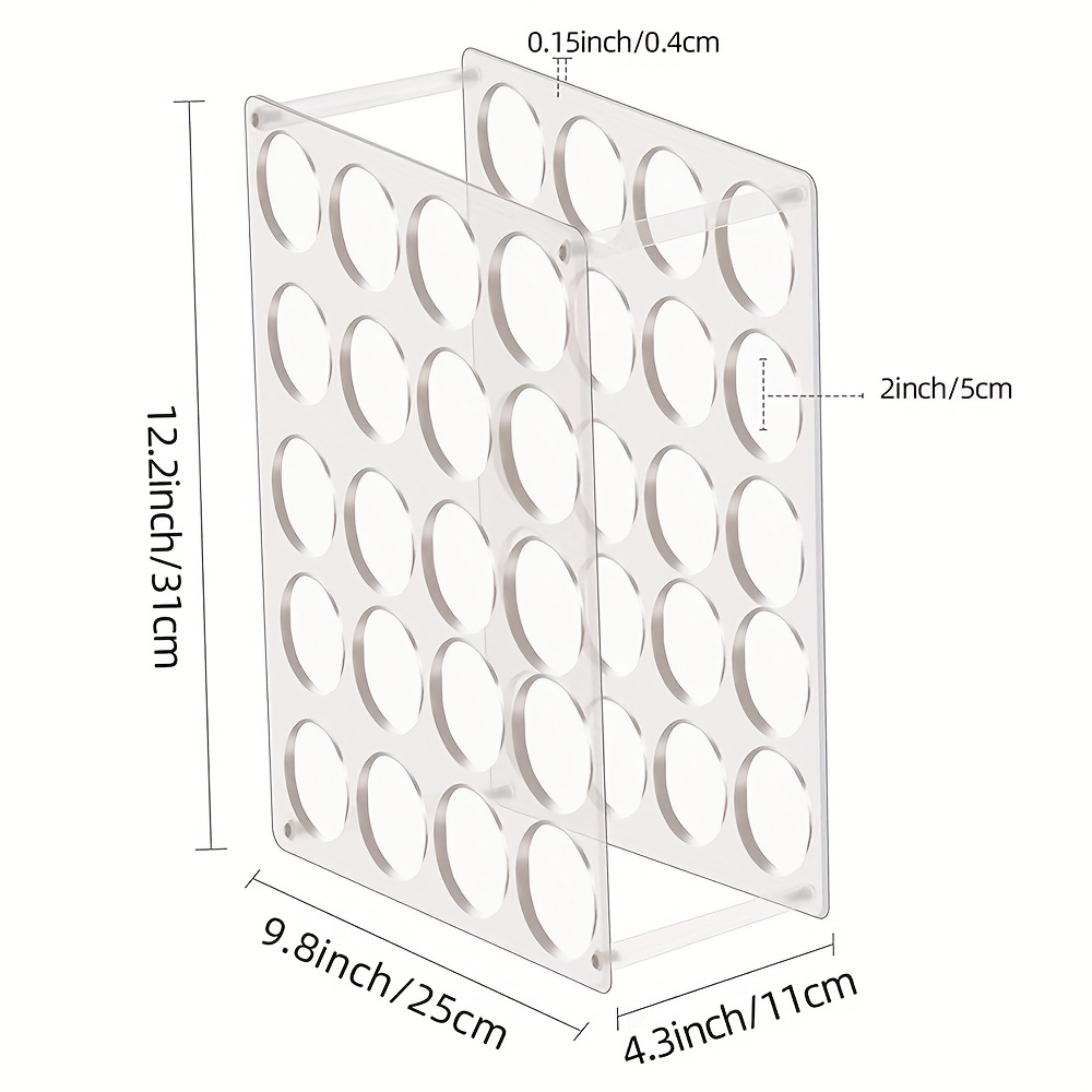 Vinyl Roll Storage Rack 40 holes Acrylic Storage Holder - Temu