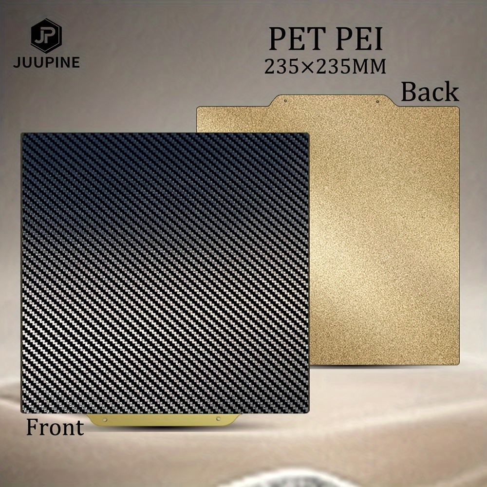 PEI Sheet Build Plate 235x235mm PEI Spring Steel Magnetic Flexible Platform  with Adhesive PEI Bed for Neptune 3 Pro and Most 3D Printers 