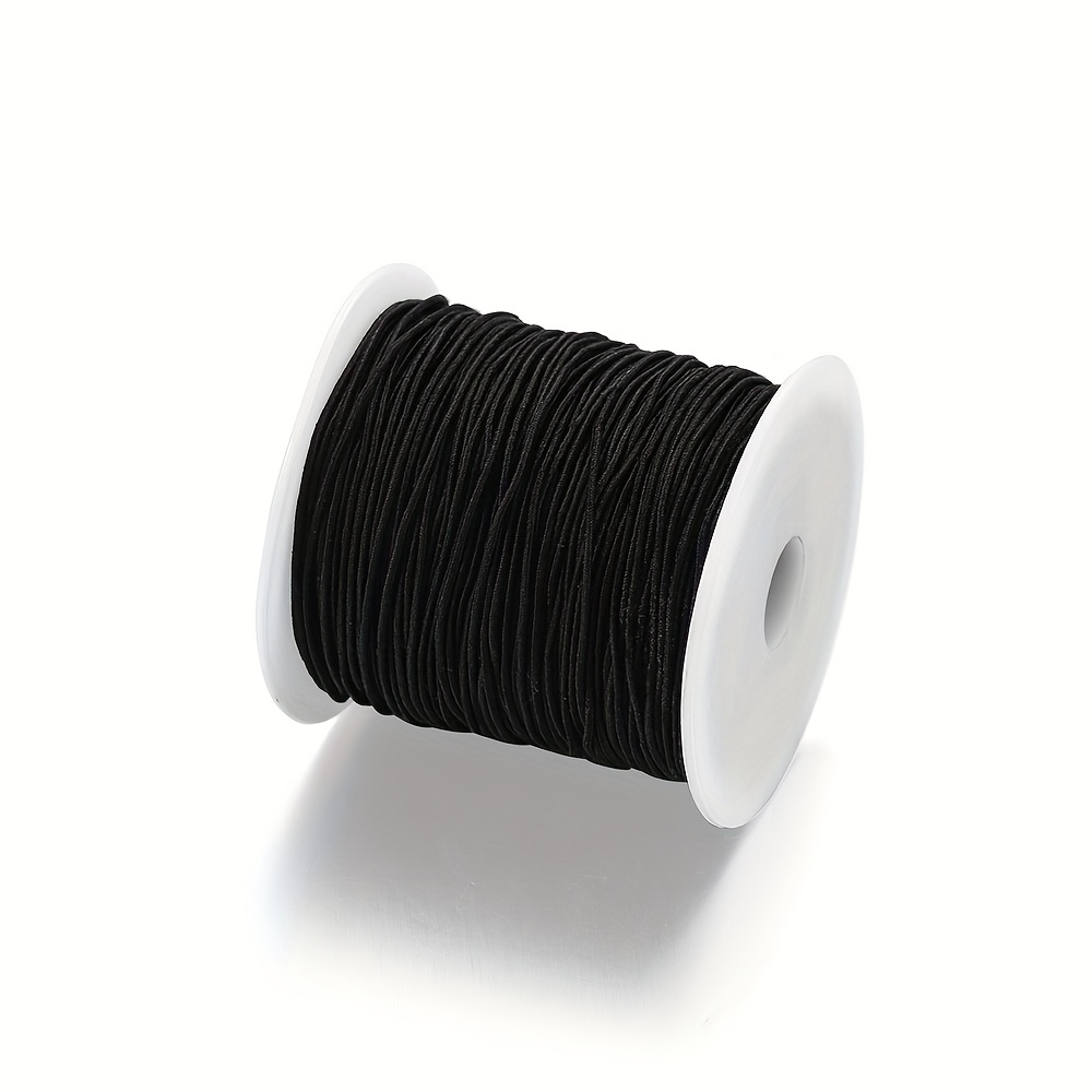 Stretchy String For Bracelets White Black Elastic String - Temu