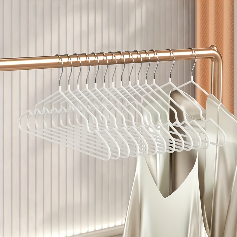 Plastic Clothes Hangers Traceless Non slip Clothes Hanger - Temu