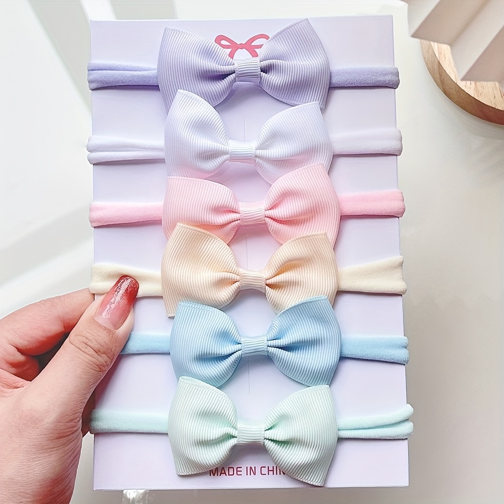 

Baby Girls Bowknot Sweet Cute Headband Hairband Headwear Hair Accessories For Outdoor Holiday, Ideal Choice For Gifts