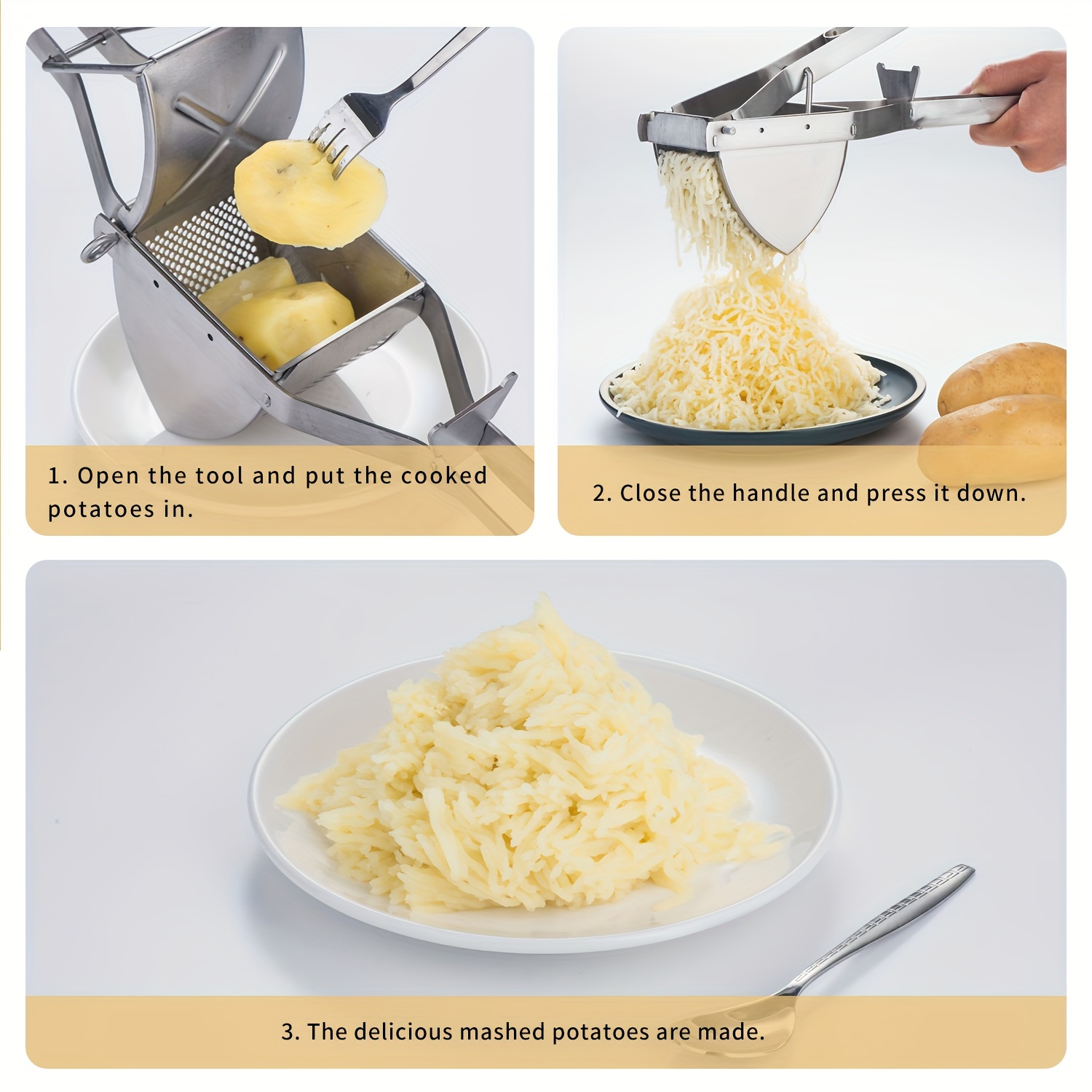 Potato Ricer Mashed Potato Ricer Heavy Duty Potato Masher - Temu