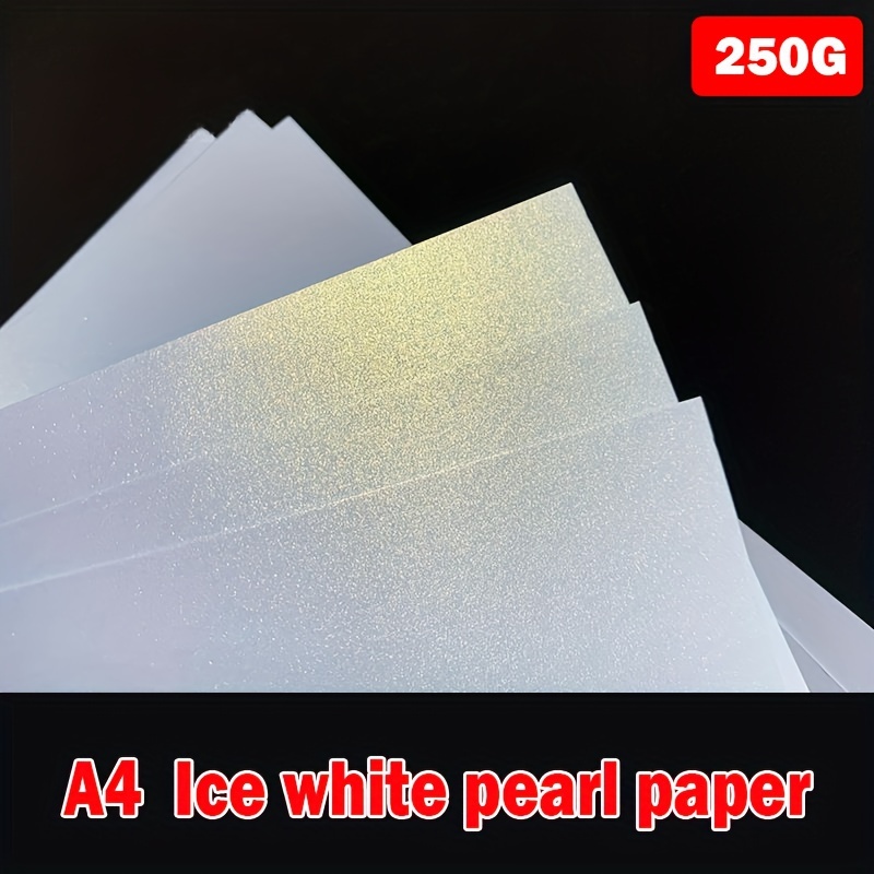 Printable Metallic paper, A4 inkjet laser printable paper, Pearl paper, DIY