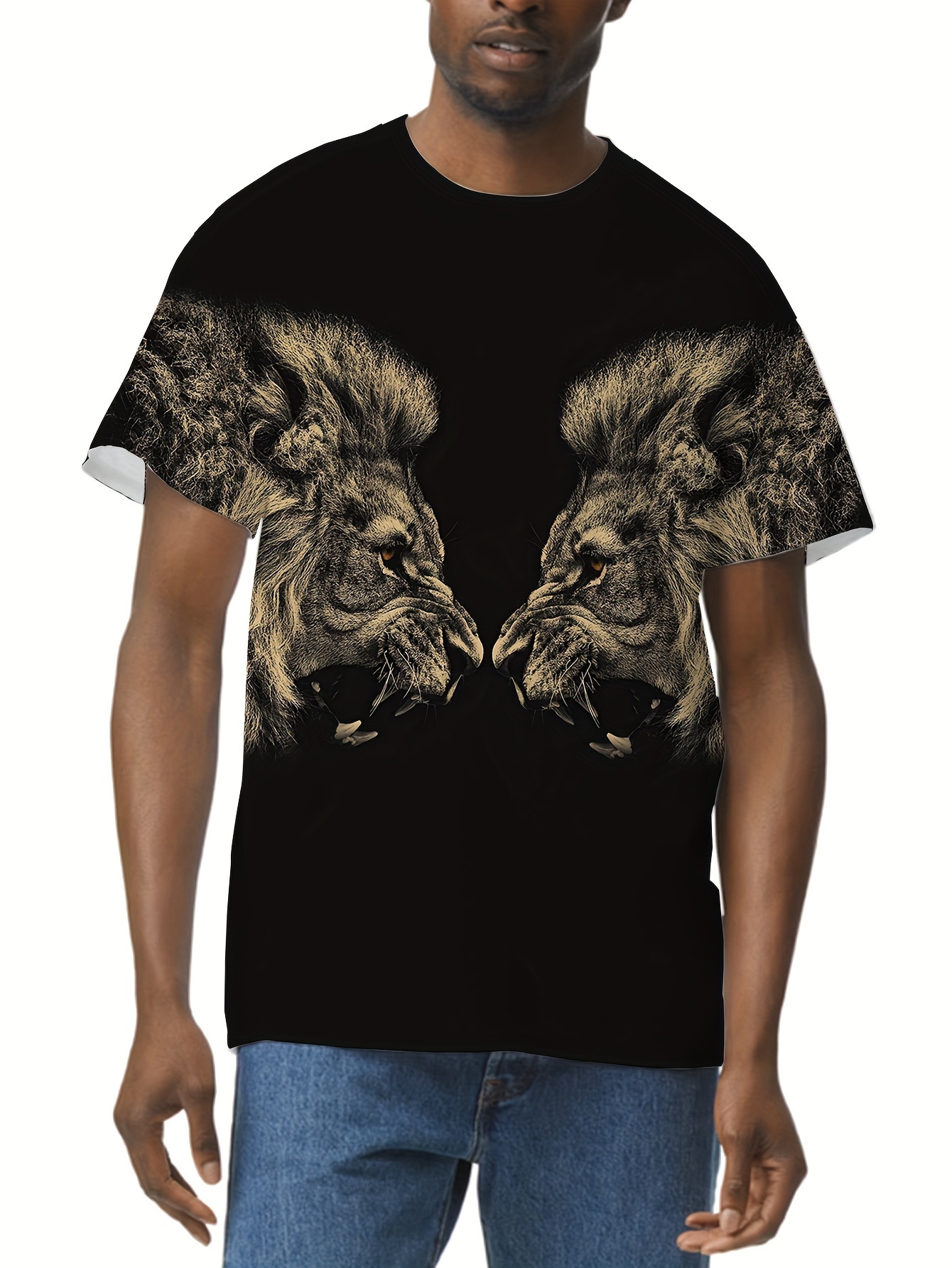  Nature Graphic Tees By Black Lantern – Screen Printed 100%  Cotton Short Sleeve T-Shirt, Moose and Mountains Design (Sizes S-XXL) :  Handmade Products