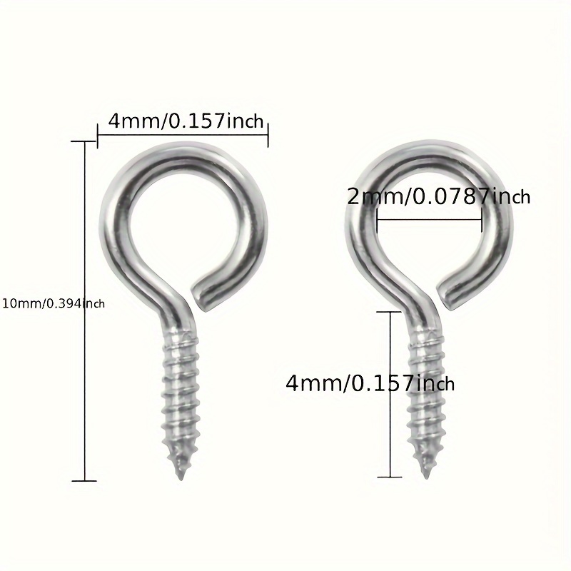 Mini Screw Eye Pins Hooks Connector Jewelry Making - Temu