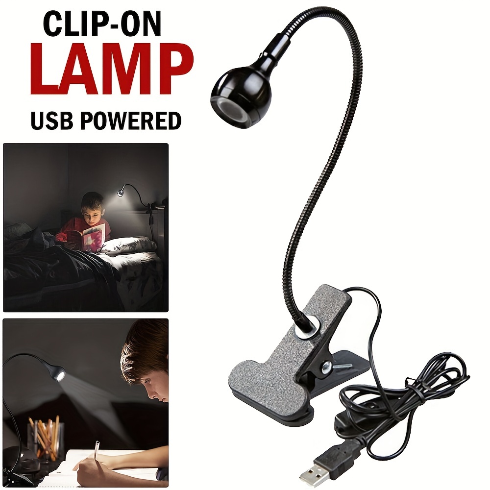 Lampe pupitre Musique, Mini Lampe à Double tête Lampe réglable à Pince avec  câble USB pour Lecture/Livre/Table/Chevet(pile non incluse)
