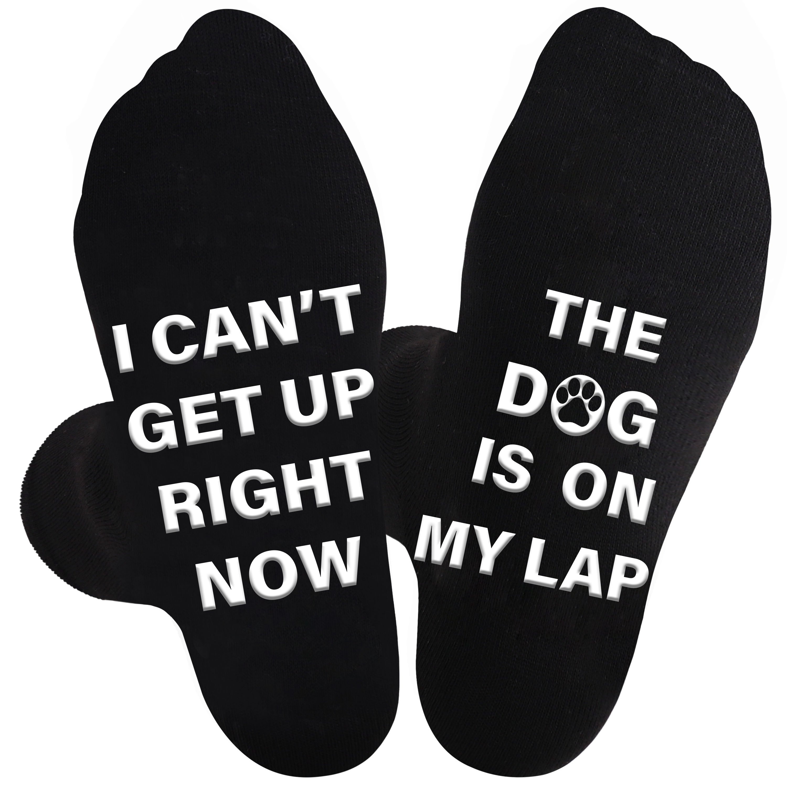 

1 Pair Dog Dad Socks With Gripper Gifts Dad Gifts For Fathers' Day For Men For Men Calf Socks Funny Christmas Gifts For Men Women Teens Dad Moms Men's Gifts For Christmas