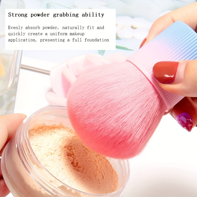 Ombre Powder Brush Large Fluffy Portable Face Contouring Makeup Brush