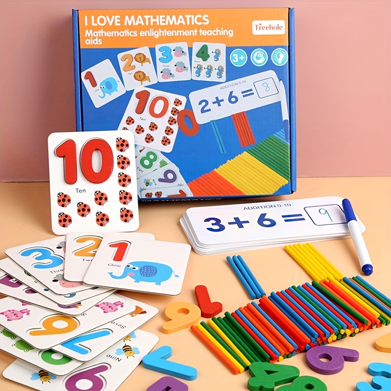 Juguetes Montessori para niños de más de 3 años, números de conteo  consecutivos del 1 al 100 para aprendizaje y juguete educativo, tablero de  juegos