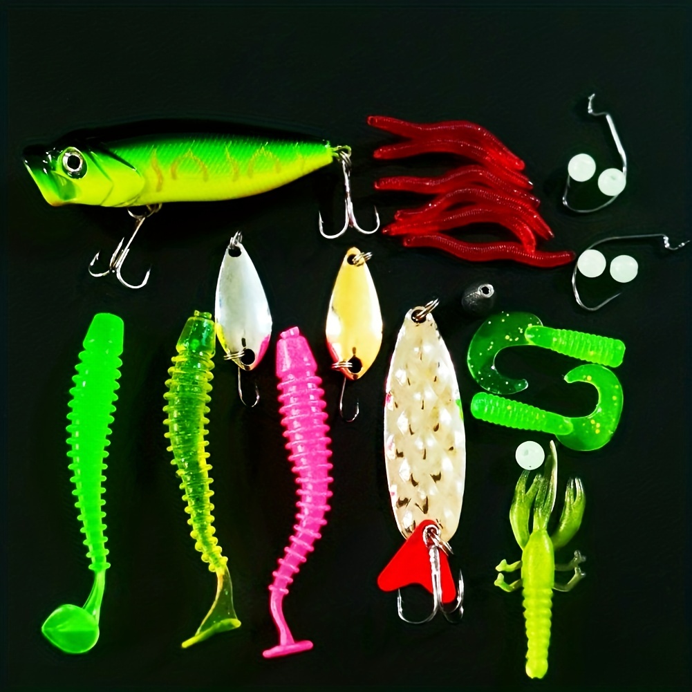 27pcs In One Fishing Lures Kit For Freshwater Bait Tackle - Temu New Zealand