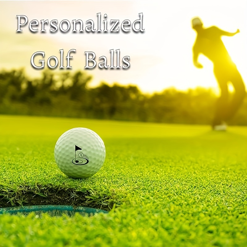 1pc Personalized Golf Ball Stamp Custom Logo Gift For Golfer